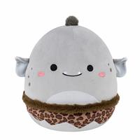 Squishmallows 12 Inch Grey Booga Soft Toy