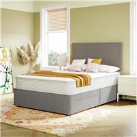 Sealy Pewter Double 2 Drawer Divan Bed - Grey