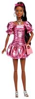 Barbie Deluxe Style Fashion Doll in Metallic Coral Dress