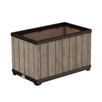 Keter Signature 45.5cm Rectangle Resin Brown Planter