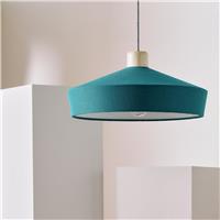 Habitat Green Fabric and Wood Effect Easy Fit Lampshade-43cm