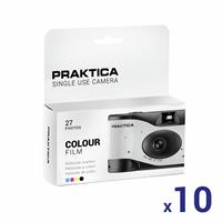 Praktica Single Use 27 Shots White Camera - 10 Pack