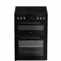Hotpoint HDE6VDCASB1 60cm Double Oven Electric Cooker -Black