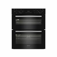 Indesit DUI10DB Built Under Double Electric Oven - Black