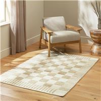 Habitat Archive Checkerboard Natural Flatweave Rug-120x170cm