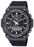 Casio Analogue Display Black Dial Resin Strap Watch