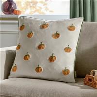 Wylder Pumpkin Spice Cushion - White - 45x45cm
