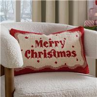 furn Merry Christmas Cushion - Red - 30x50cm