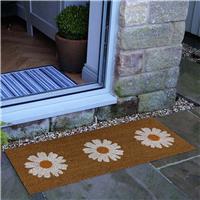 Mighty Mats Patio Latex Daisy Cut Pile Doormat - 38x98cm