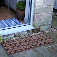 Mighty Mats Patio Latex Geo Cut Pile Doormat - 38x98cm