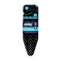 Minky 122x38cm Scorch Resist Ironing Board Cover- Black