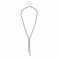 Freedom Yellow Gold Cup Chain Y Pendant Necklace