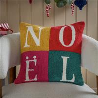 furn Noelle Loop Tufted Cushion - Red - 45x45cm