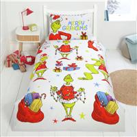 The Grinch White Kids Bedding Set - Single