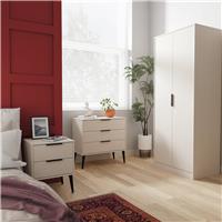 Welcome Talia 3 Piece 2 Door Wardrobe Set - Beige