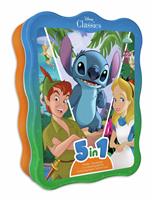 Igloo Books Disney Characters 5 in 1 Activity Book Tin