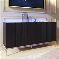 Frank Olsen Iona 4 Door Sideboard - Black