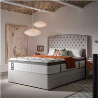 Sealy Pewter Kingsize 4 Drawer Divan Bed - Grey