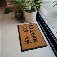 Mighty Mats Rubber Welcome Spring Cut Pile Doormat - 40x60cm
