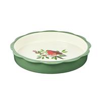 Argos Home Robin 24cm Ceramic Fluted Pie Dish - Green
