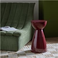 Habitat Mel Side Table - Dark Red