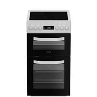 Hotpoint HDE5VDCW 50cm Double Oven Electric Cooker - White