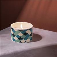 Fired Earth Medium Candle - Green Tea & Bergamot
