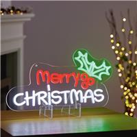 Premier 40cm Merry Christmas Light Neon Sign
