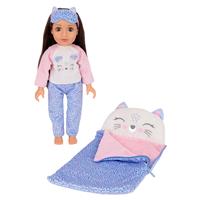 DesignAfriend 18 Inch Dolls Purr-fect Night In Sleepover Set