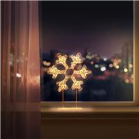 Premier Rose Gold Table Top Snowflake with 720 LEDs