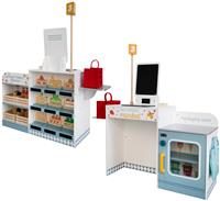 Chad Valley Wooden Supermarket Toy Set
