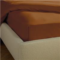 Silentnight Supersoft Plain Rust Fitted Sheet - Double