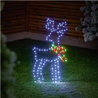 Premier 60cm Twinkling FlexiBrights Reindeer with 164 LEDs