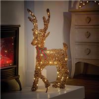 Premier 66cm Multi Action Outdoor Walking Reindeer 80 LEDs
