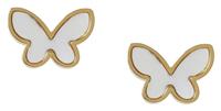 Liars & Lovers Gold Stainless Steel Butterfly Stud Earrings