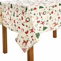 Argos Home Novelty Wipe Clean Table Cloth - Cream