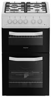 Hotpoint HTG5GCW 50cm Twin Cavity Gas Cooker - White