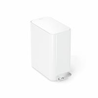 Simplehuman 5L Slim Bathroom Pedal Bin - White