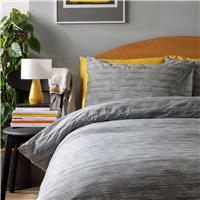 Habitat Stockholm Stripe Grey Bedding Set - Superking
