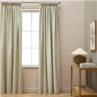 Habitat Blackout Pencil Pleat Curtain - Cream - 229x168cm