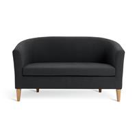 Argos Home Tub Fabric 2 Seater Sofa - Charcoal