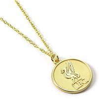 Liverpool FC Gold Finish Crest Pendant Necklace