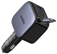 UGREEN 90W Car Charger with 60W Retractable USB-C Cable