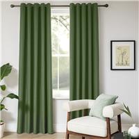 Habitat Blackout Eyelet Curtain - Green - 229x229cm