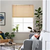 Little Black Book Bamboo Natural Roller Blind - 120cm