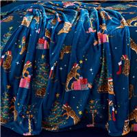 Catherine Lansfield Christmas Tiger Fleece Throw - 130x170cm