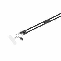 QDOS PowerLoop 1.2m USB-C Cable/Lanyard - Black