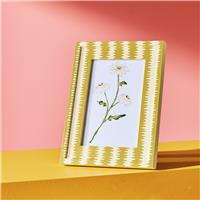 "Habitat Mustard Printed Yellow Picture Frame - 4x6"""