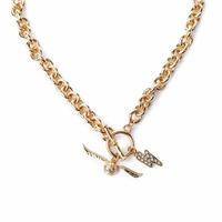 Custard London Gold Harry Potter Chunky T-Bar Necklace