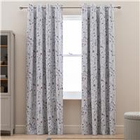 Argos Home Floral Blackout Eyelet Curtain-Purple - 229x168cm